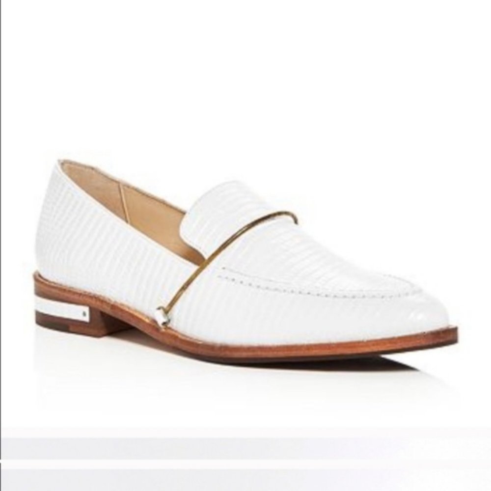 Freda Salvador Light Embossed Croc Loafers